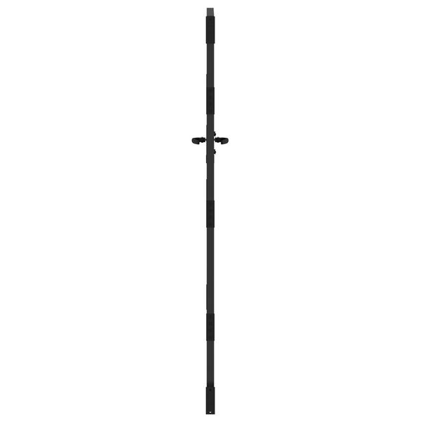 vidaXL Πύλη Κήπου Μαύρο 105 x 125 cm Ατσάλι με Επικάλυψη Πούδρας