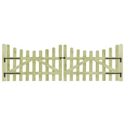 vidaXL Πόρτες Φράχτη 2 τεμ. 150 x 100 εκ. από Εμποτισμένο Ξύλο Πεύκου