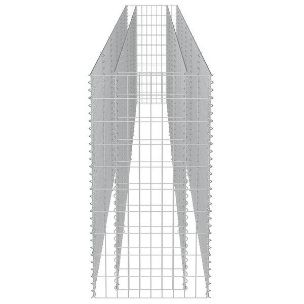 vidaXL Συρματοκιβώτιο-Γλάστρα Υπερυψωμένη 540x50x100 εκ. Γαλβ. Χάλυβας