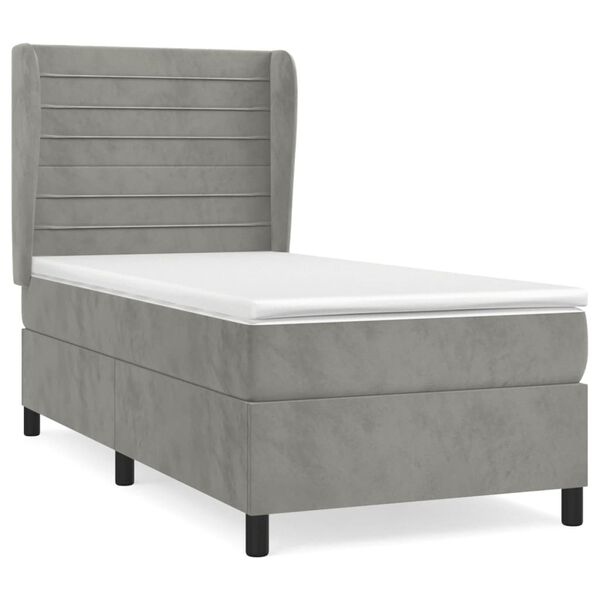 vidaXL &Kappa;&rho;&epsilon;&beta;ά&tau;&iota; Boxspring &mu;&epsilon; &Sigma;&tau;&rho;ώ&mu;&alpha; &Alpha;&nu;&omicron;&iota;&chi;&tau;ό &Gamma;&kappa;&rho;&iota; 80x200 &epsilon;&kappa;. &Beta;&epsilon;&lambda;&omicron;ύ&delta;&iota;&nu;&omicron;