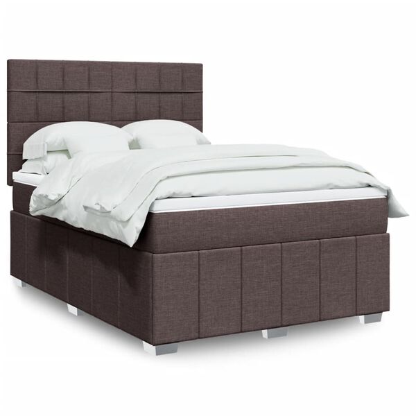 vidaXL &Kappa;&rho;&epsilon;&beta;ά&tau;&iota; Boxspring &mu;&epsilon; &Sigma;&tau;&rho;ώ&mu;&alpha; &Sigma;&kappa;&omicron;ύ&rho;&omicron; &Kappa;&alpha;&phi;έ 140x190 &epsilon;&kappa;. &Upsilon;&phi;&alpha;&sigma;&mu;ά&tau;&iota;&nu;&omicron;