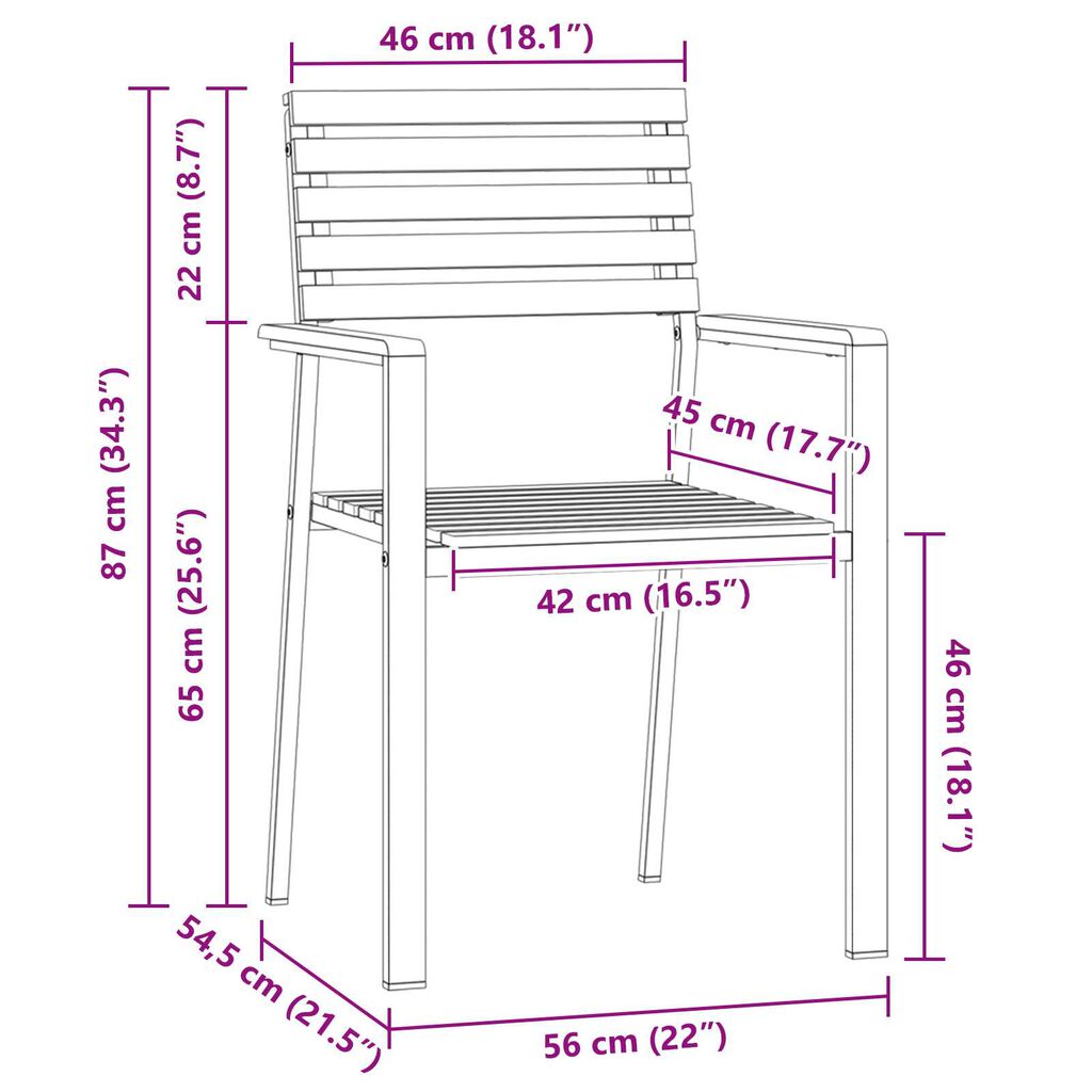 vidaXL Σετ Φαγητού Κήπου 7 pcs