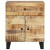vidaXL Κομοδίνο 50x33x60 εκ. Μασίφ Ξύλο Μάνγκο & Επεξεργασμένο Ξύλο