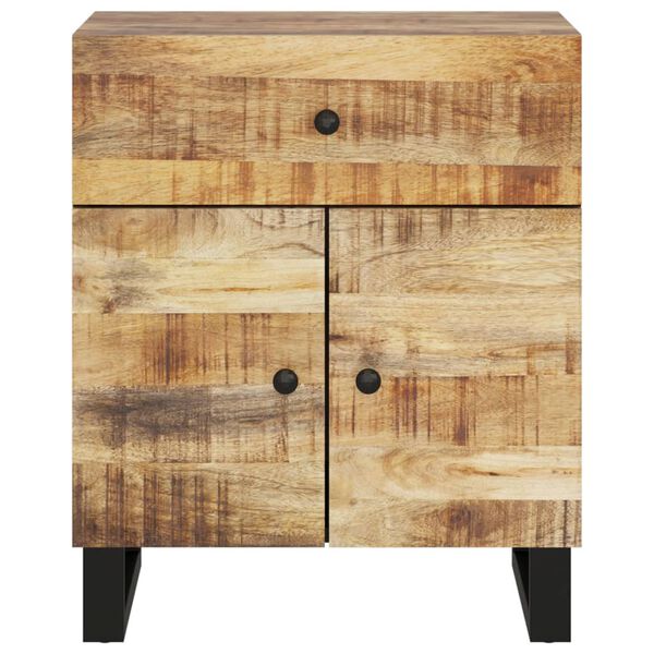 vidaXL Κομοδίνο 50x33x60 εκ. Μασίφ Ξύλο Μάνγκο & Επεξεργασμένο Ξύλο