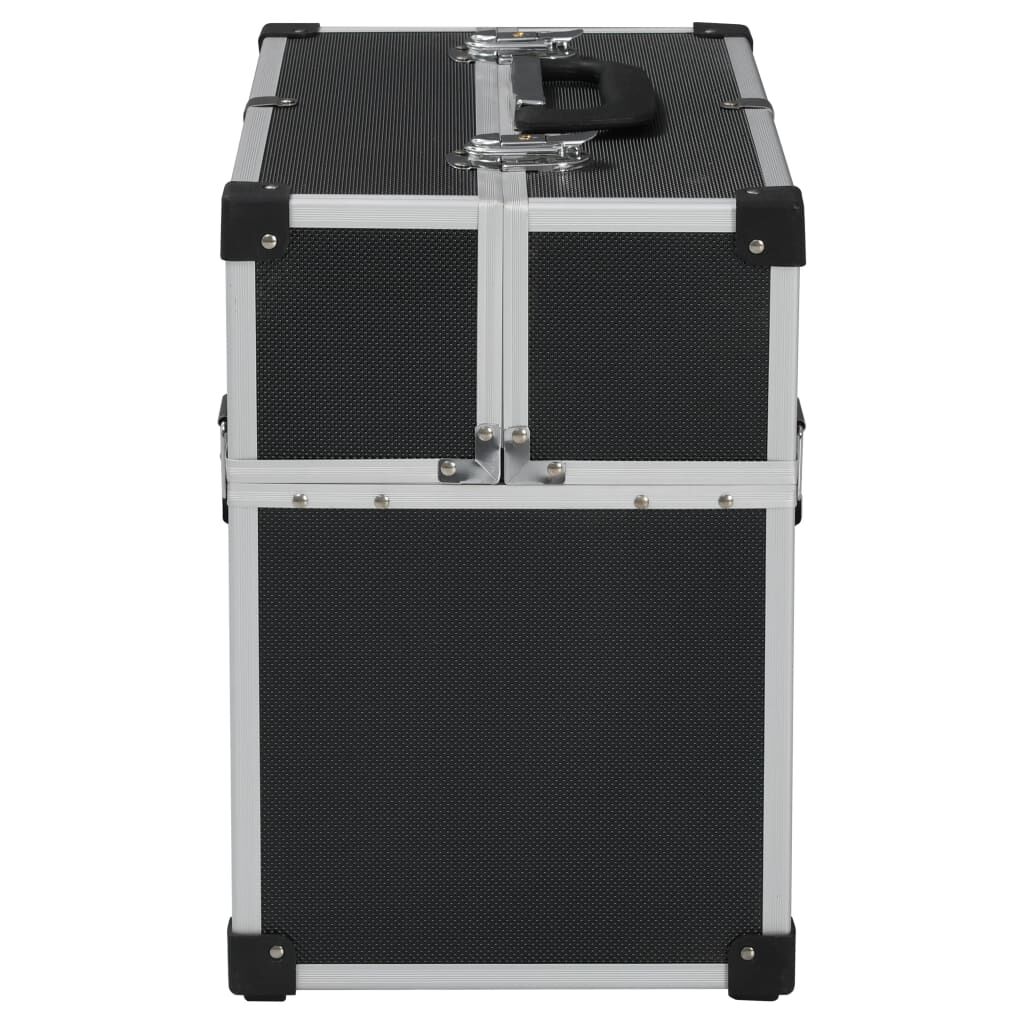 vidaXL Εργαλειοθήκη Μαύρη 38 x 22,5 x 34 εκ. από Αλουμίνιο