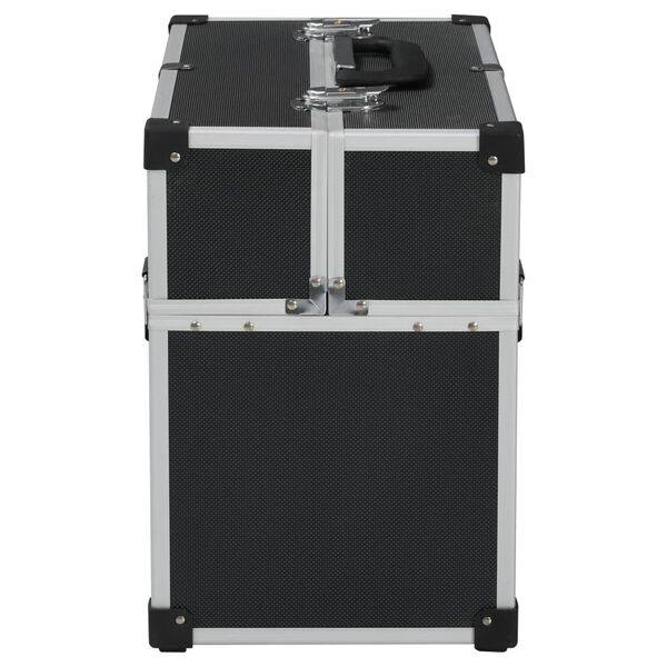 vidaXL Εργαλειοθήκη Μαύρη 38 x 22,5 x 34 εκ. από Αλουμίνιο