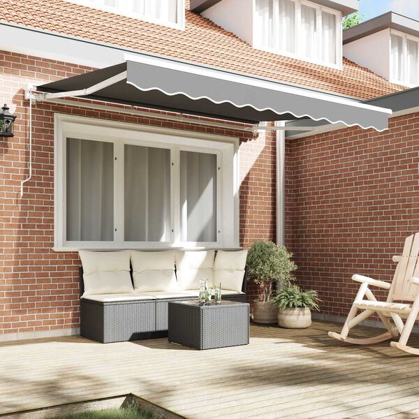 vidaXL Σκελετός Τέντας Λευκό 3.5 x 2 m