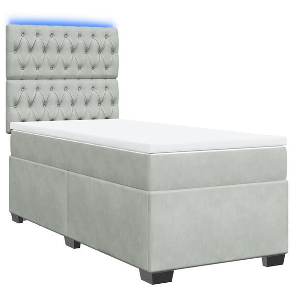 vidaXL &Kappa;&rho;&epsilon;&beta;ά&tau;&iota; Boxspring &mu;&epsilon; &Sigma;&tau;&rho;ώ&mu;&alpha; &Alpha;&nu;&omicron;&iota;&chi;&tau;ό &Gamma;&kappa;&rho;&iota; 90x190 &epsilon;&kappa;. &Beta;&epsilon;&lambda;&omicron;ύ&delta;&iota;&nu;&omicron;