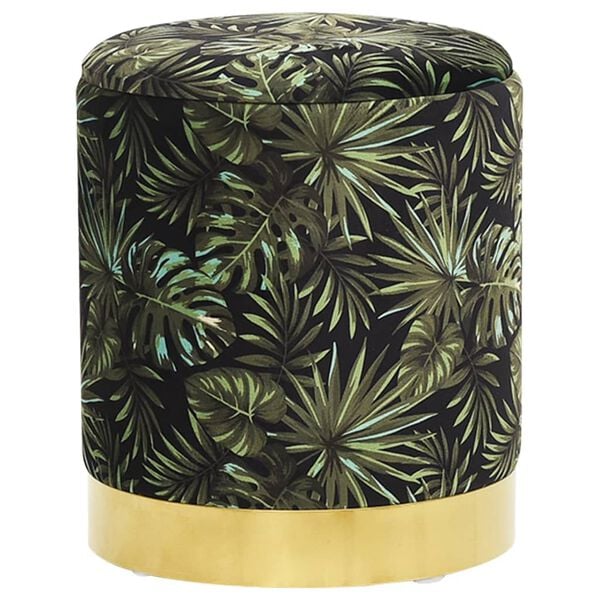 vidaXL &Sigma;&tau;&rho;&omicron;&gamma;&gamma;&upsilon;&lambda;ό &Sigma;&kappa;&alpha;&mu;&pi;ό Hocker &Pi;&omicron;&lambda;ύ&chi;&rho;&omega;&mu;&omicron; &Upsilon;&phi;&alpha;&sigma;&mu;ά&tau;&iota;&nu;&omicron; 31 x 37 cm