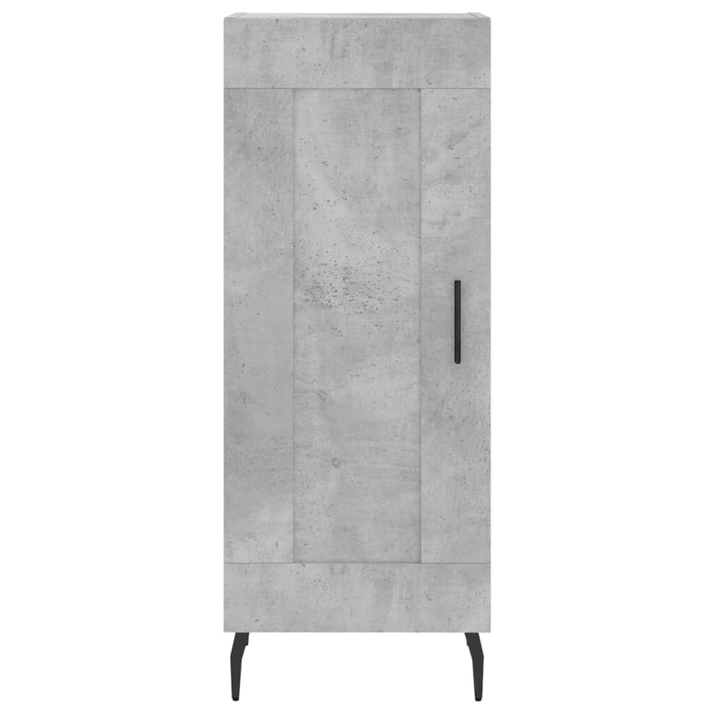 vidaXL Ντουλάπι Γκρι Σκυροδέματος 34,5x34x180 εκ. Επεξεργασμένο Ξύλο