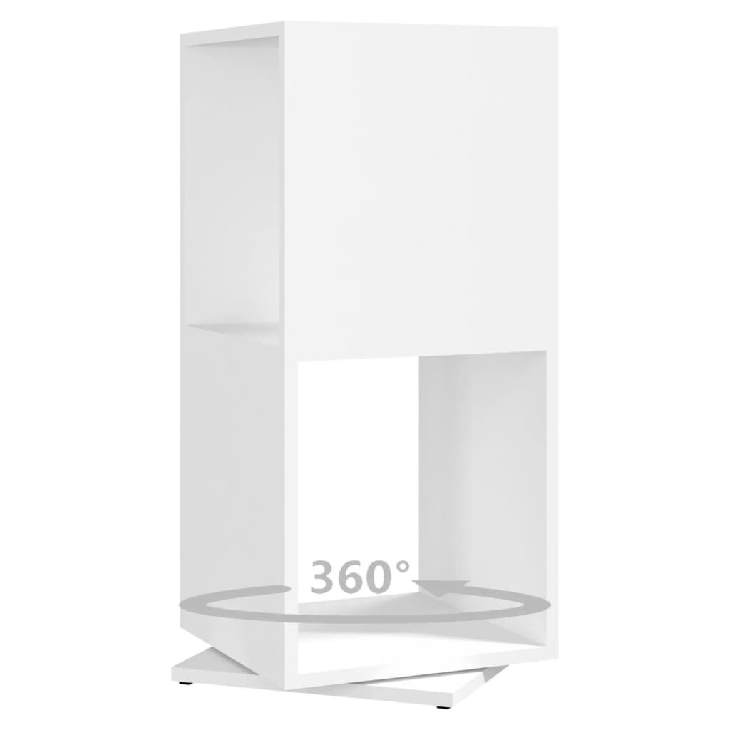 vidaXL Ντουλάπι Περιστρεφόμενο Λευκό 34,5x34,5x75,5 εκ. Επεξ. Ξύλο