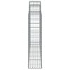 vidaXL Συρματοκιβώτια Τοξωτά 11 τεμ. 200x30x120/140 εκ. Γαλβαν. Ατσάλι