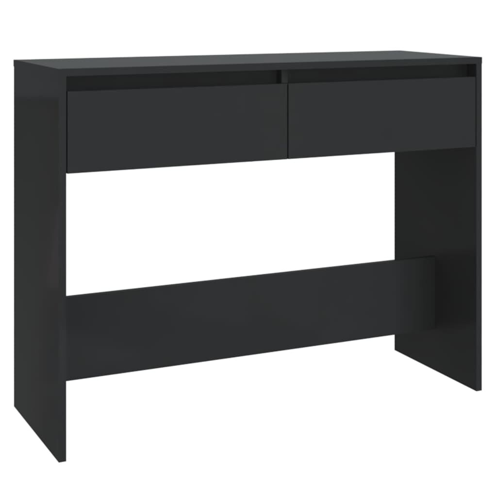 vidaXL Τραπέζι Κονσόλα Μαύρο 100x35x76,5 εκ. Επεξεργασμένο Ξύλο