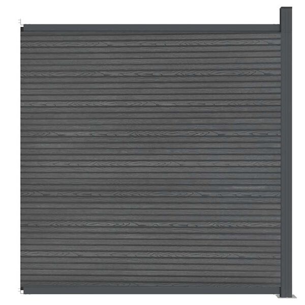 vidaXL Πάνελ Περίφραξης Γκρι 173 x 186 εκ. από WPC