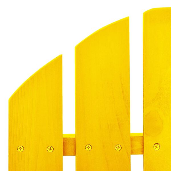 vidaXL Καρέκλα Κήπου Adirondack Κουνιστή Κίτρινη από Μασίφ Ξύλο Ελάτης