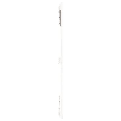 vidaXL Κεφαλάρι Τοίχου Λευκό 140x3x110 εκ. από Μασίφ Ξύλο Πεύκου