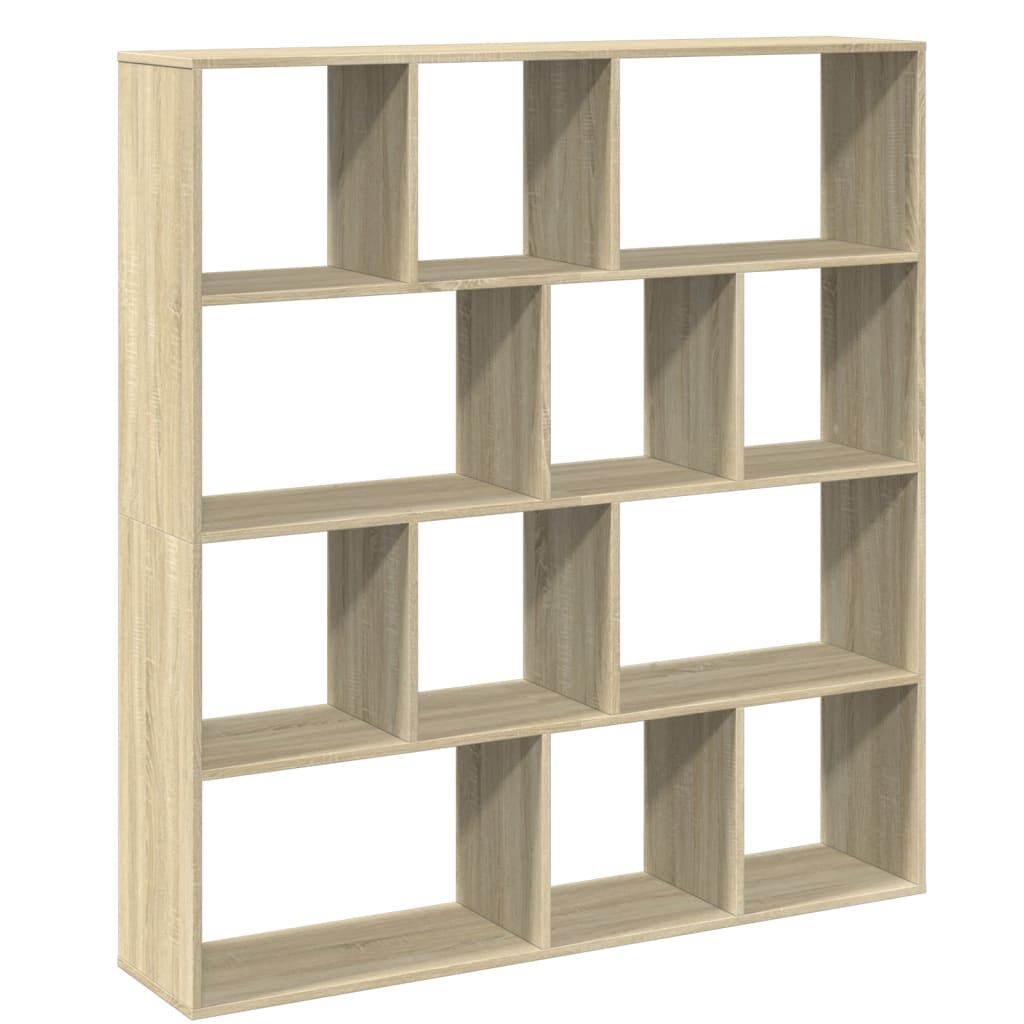 vidaXL Βιβλιοθήκη Χρώμα Sonoma Δρυς 132x29x141,5εκ. Επεξεργασμένο Ξύλο