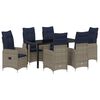 vidaXL &Sigma;&epsilon;&tau; &tau;&rho;&alpha;&pi;&epsilon;&zeta;&iota;&omicron;ύ &kappa;&alpha;&iota; &kappa;&alpha;&rho;έ&kappa;&lambda;&alpha;&sigmaf; &mu;&epsilon; &mu;&alpha;&xi;&iota;&lambda;ά&rho;&iota; 7 pcs &Gamma;&kappa;&rho;&iota; &Rho;ά&tau;&alpha; PE