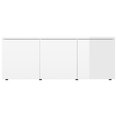 vidaXL Έπιπλο Τηλεόρασης Γυαλιστερό Λευκό 80 x 34 x 30 εκ. Μοριοσανίδα