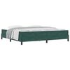 vidaXL Κρεβάτι box spring με στρώμα Σκούρο Πράσινο 200 x 200 cm