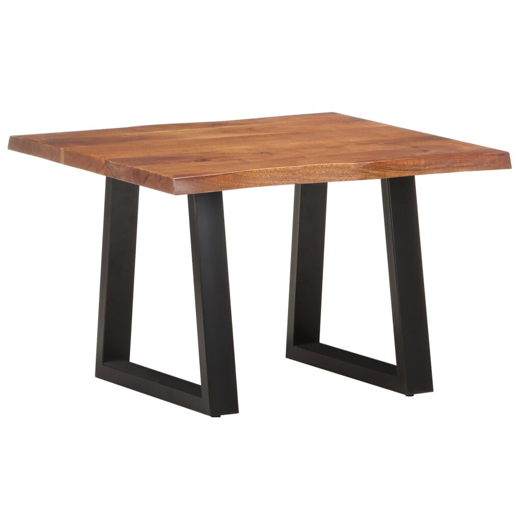 vidaXL Τραπεζάκι Σαλονιού Live Edge 60x60x40 εκ. Μασίφ Ξύλο Ακακίας