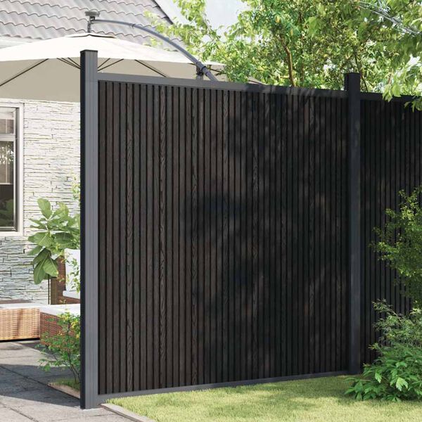 vidaXL Πάνελ Περίφραξης Γκρι 173 x 186 εκ. από WPC