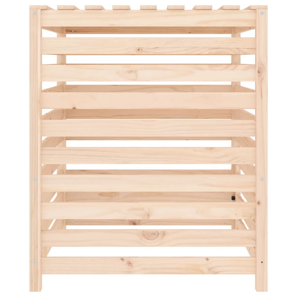 vidaXL Κομποστοποιητής 82,5 x 82,5 x 99,5 εκ. από Μασίφ Ξύλο Πεύκου