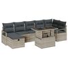 vidaXL &Sigma;&epsilon;&tau; &Kappa;&alpha;&nu;&alpha;&pi;έ &Kappa;ή&pi;&omicron;&upsilon; &mu;&epsilon; &mu;&alpha;&xi;&iota;&lambda;ά&rho;&iota; 8 pcs &Alpha;&nu;&omicron;&iota;&chi;&tau;ό &gamma;&kappa;&rho;&iota; &Pi;&omicron;&lambda;&upsilon; &rho;ά&tau;&alpha;&nu;