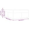 vidaXL Σκελετός Κρεβατιού Μαύρο 140 x 200 cm Τεχνητό δέρμα