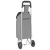 vidaXL Καρότσι Αγορών Γκρι 35 x 28 x 92 εκ. Ύφασμα Oxford