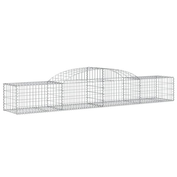 vidaXL Συρματοκιβώτια Τοξωτά 3 τεμ. 300x50x40/60 εκ. Γαλβαν. Ατσάλι
