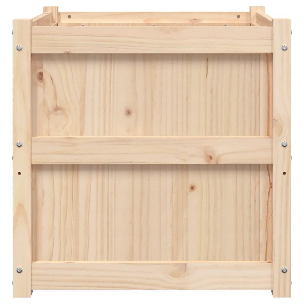 vidaXL Ζαρντινιέρα 60 x 60 x 60 εκ. από Μασίφ Ξύλο Πεύκου