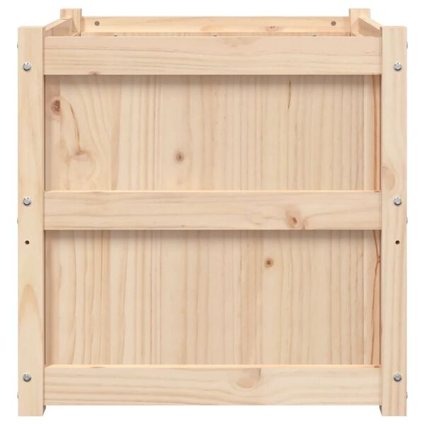 vidaXL Ζαρντινιέρα 60 x 60 x 60 εκ. από Μασίφ Ξύλο Πεύκου