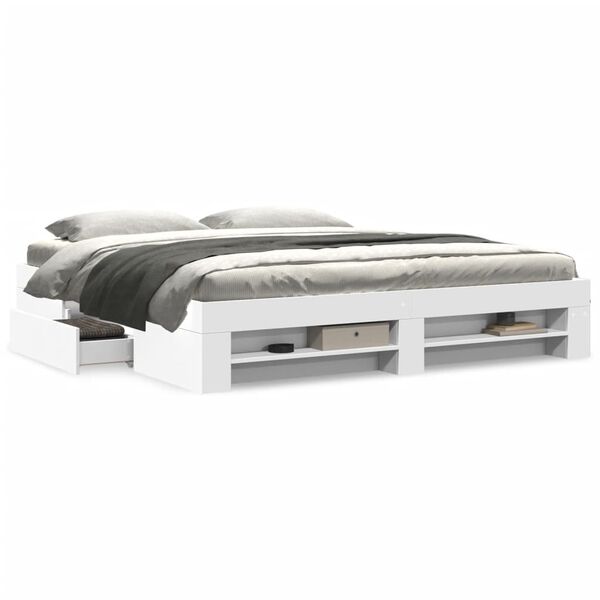 vidaXL Πλαίσιο κρεβατιού χωρίς στρώμα 180x200 εκ. Επεξεργασμένο Ξύλο