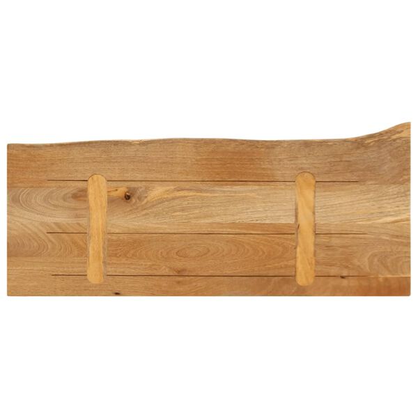 vidaXL Επιφάνεια Τραπεζιού 70x20x3,8 εκ. Live Edge Μασίφ Ξύλο Μάνγκο