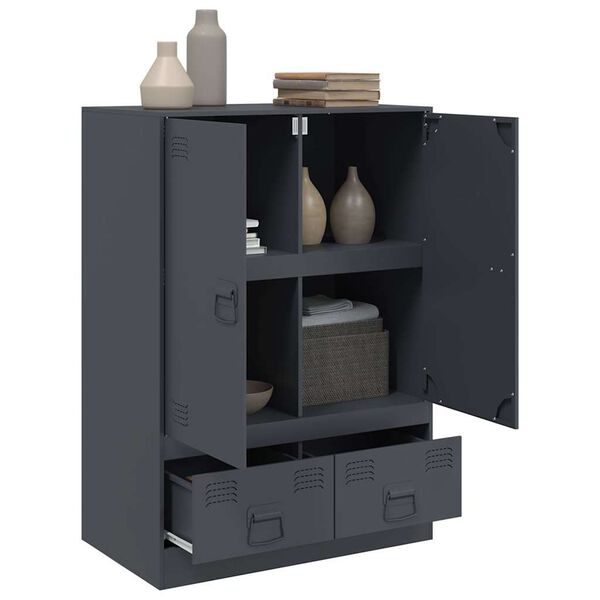 vidaXL Ντουλάπι Ανθρακί 67 x 39 x 95 εκ. από Ατσάλι