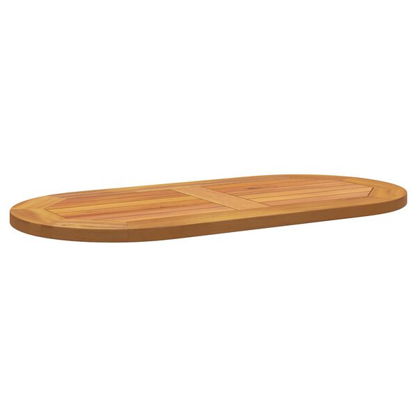 vidaXL Επιφάνεια Τραπέζι 80x40x2,2 cm Ωοειδής Μασίφ Ξύλο Ακακίας