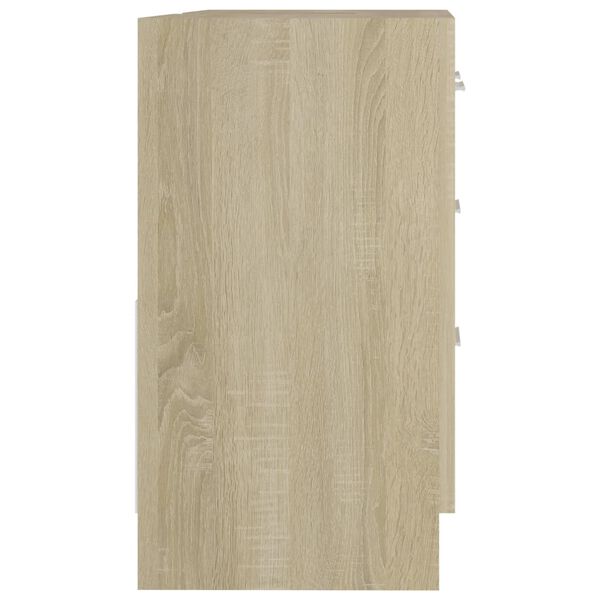 vidaXL Ντουλάπι Νιπτήρα Sonoma Δρυς 63x30x54 εκ. Επεξεργασμένο Ξύλο