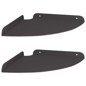 vidaXL Floating &Rho;ά&phi;&iota; &Gamma;&omega;&nu;ί&alpha;&sigmaf; &mu;&epsilon; &rho;ά&phi;&iota; 2 pcs &Mu;&alpha;ύ&rho;&omicron; 24 x 24 x 2 &epsilon;&kappa;