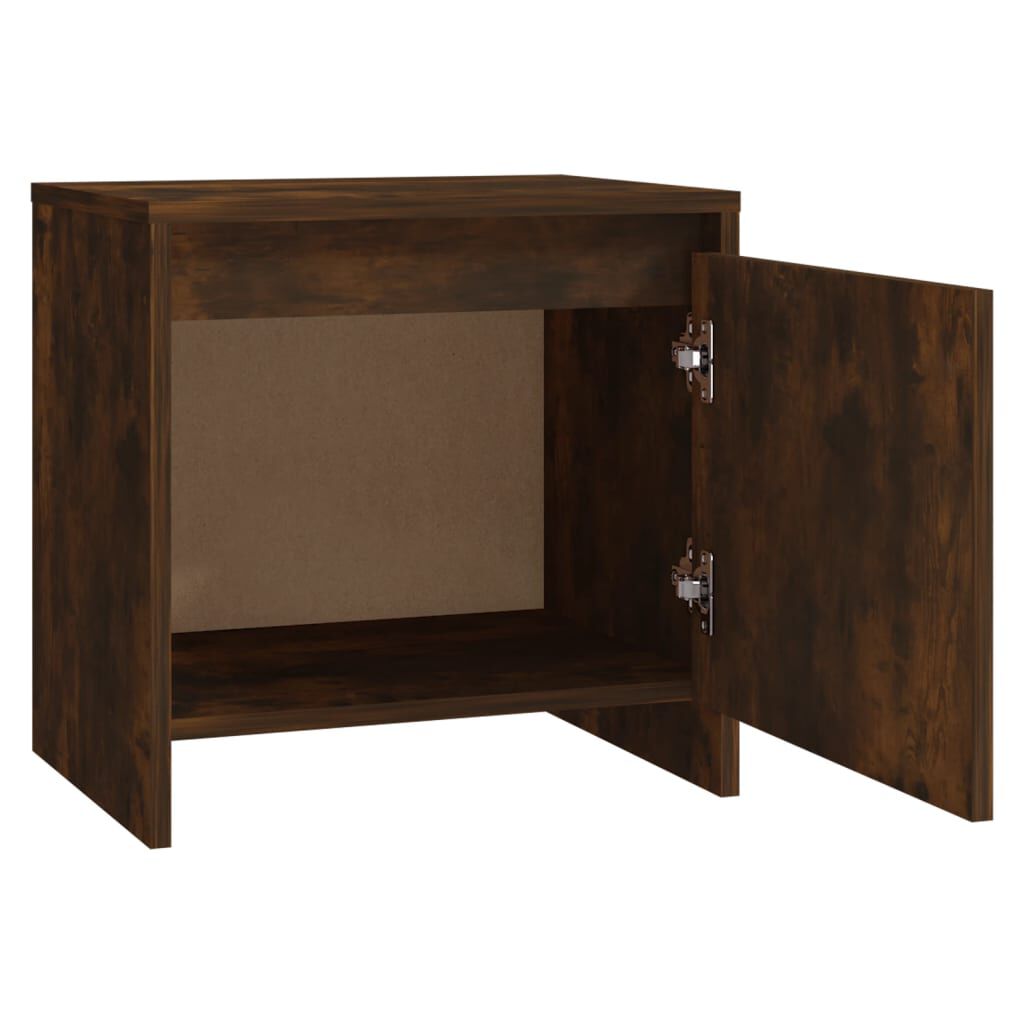 vidaXL Κομοδίνο Καπνιστή Δρυς 45x34x44,5 εκ. από Επεξεργασμένο Ξύλο