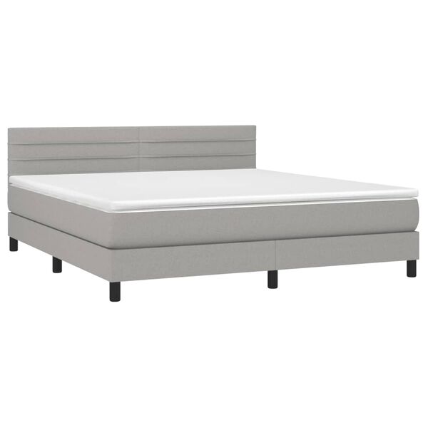 vidaXL &Kappa;&rho;&epsilon;&beta;ά&tau;&iota; Boxspring &mu;&epsilon; &Sigma;&tau;&rho;ώ&mu;&alpha; &Alpha;&nu;. &Pi;&rho;ά&sigma;&iota;&nu;&omicron; 160x200&epsilon;&kappa; &Upsilon;&phi;&alpha;&sigma;&mu;ά&tau;&iota;&nu;&omicron;