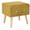 vidaXL Κομοδίνο Μουσταρδί 40 x 35 x 40 εκ. Βελούδινο