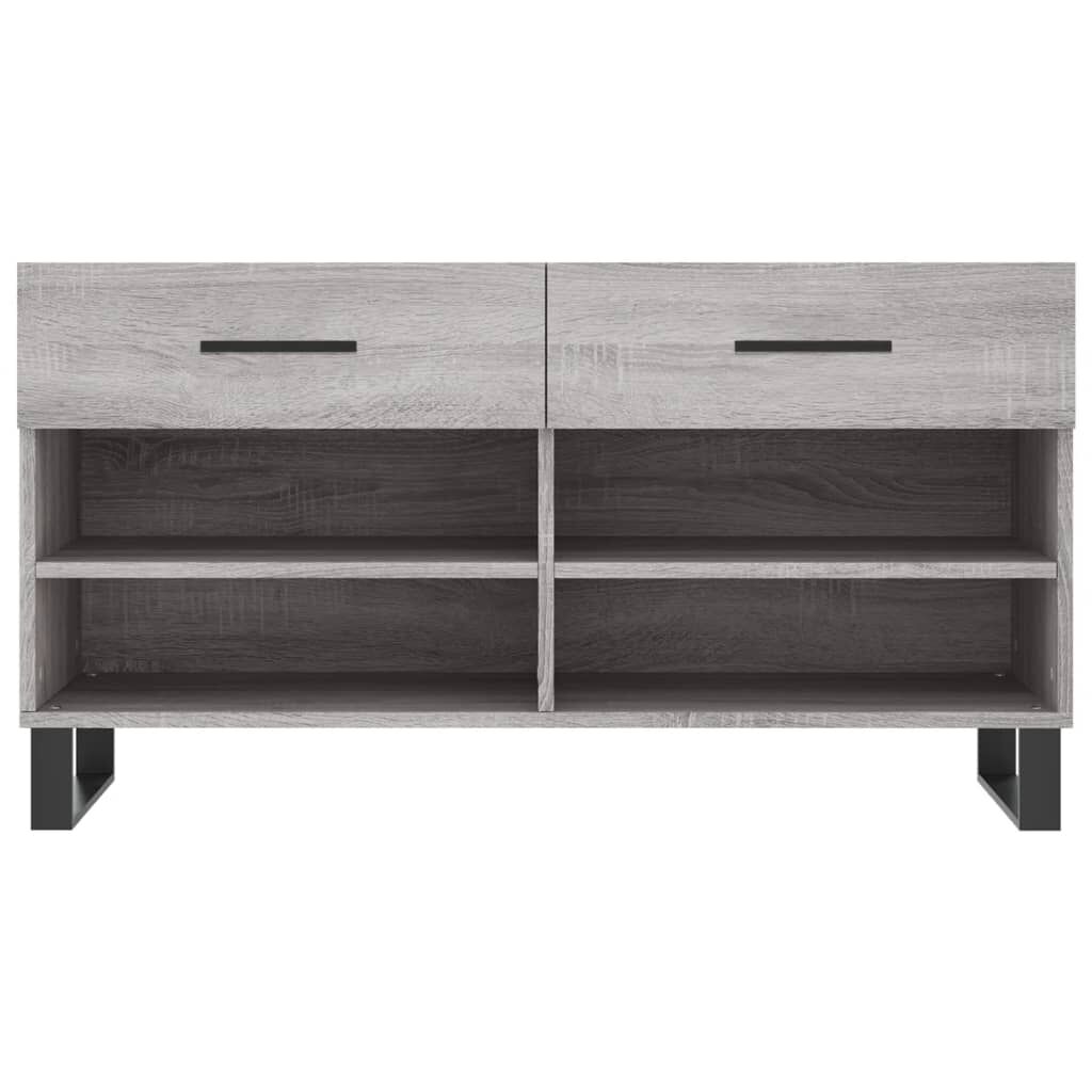 vidaXL Παπουτσοθήκη Γκρι Sonoma 102x35x55 εκ. από Επεξεργασμένο Ξύλο