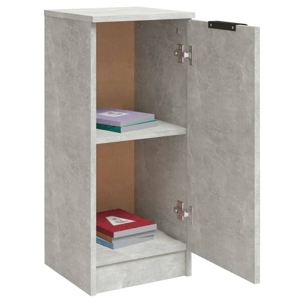 vidaXL Ντουλάπια 2 τεμ. Γκρι Σκυροδέματος 30x30x70 εκ. Επεξεργ. Ξύλο