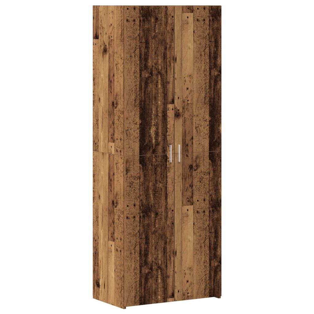 vidaXL Ντουλάπα Αποθήκευσης Παλιό Ξύλο 70x42.5x225 εκ. Επεξεργασμένο Ξύλο