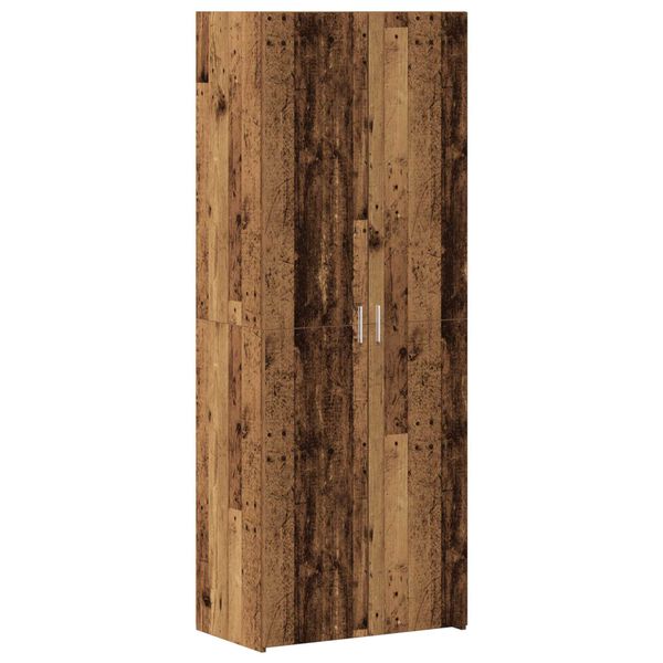 vidaXL Ντουλάπα Αποθήκευσης Παλιό Ξύλο 70x42.5x225 εκ. Επεξεργασμένο Ξύλο