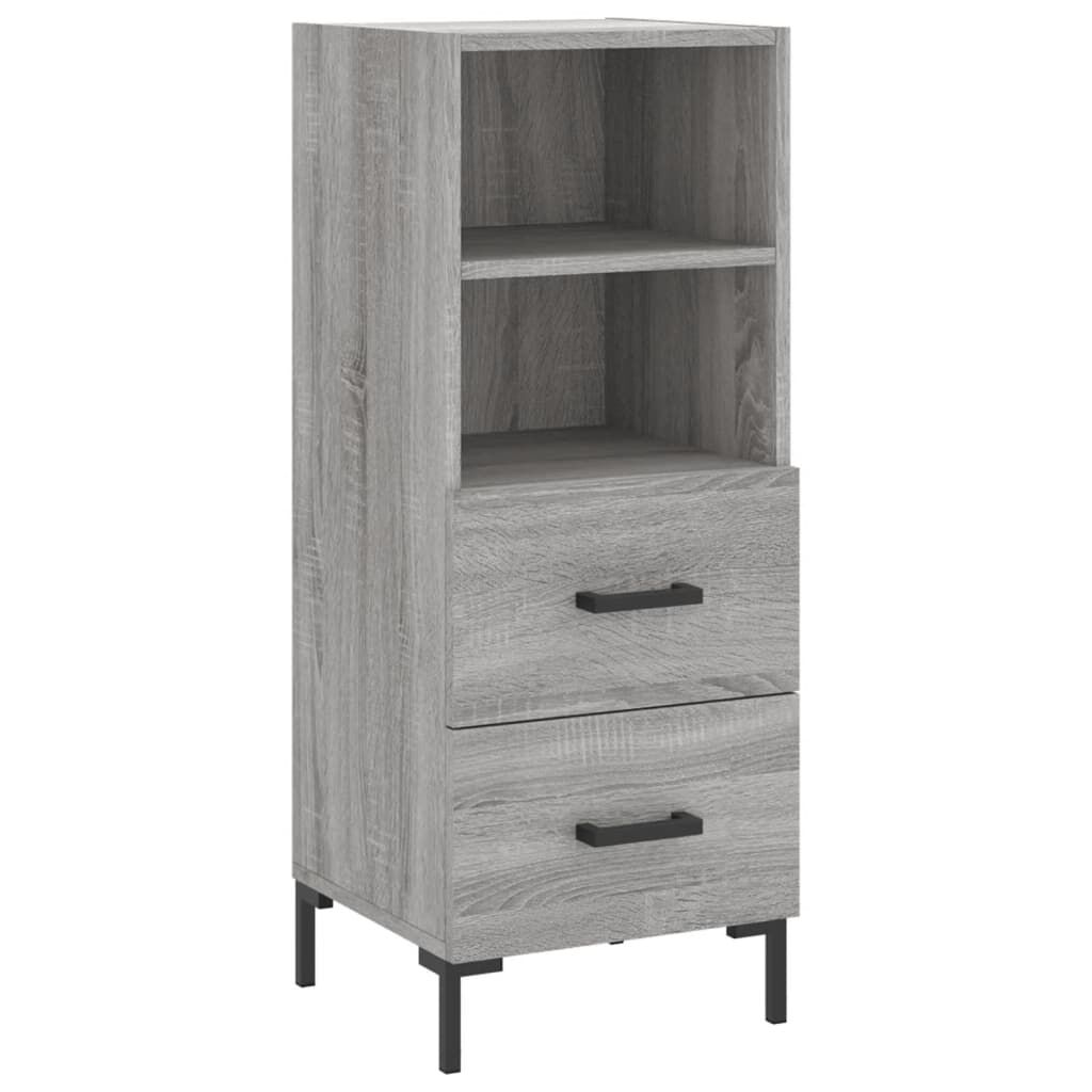 vidaXL Ντουλάπι Γκρι Sonoma 34,5x34x90 εκ. από Επεξεργασμένο Ξύλο