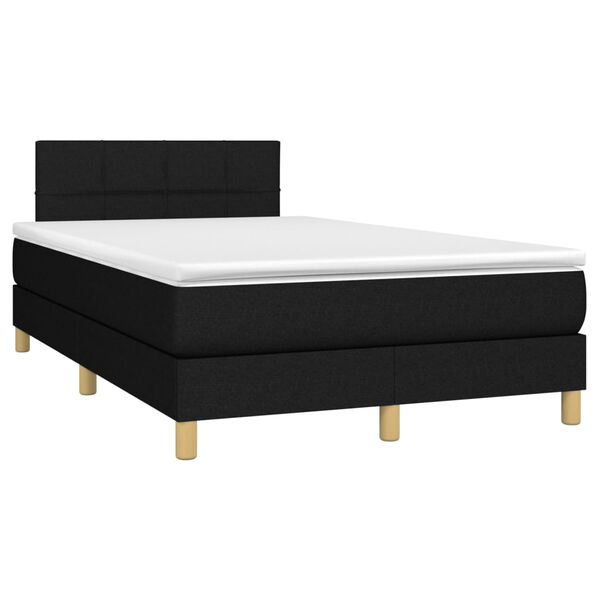 vidaXL &Kappa;&rho;&epsilon;&beta;ά&tau;&iota; Boxspring &mu;&epsilon; &Sigma;&tau;&rho;ώ&mu;&alpha; & LED &Mu;&alpha;ύ&rho;&omicron; 120x200 &epsilon;&kappa;. &Upsilon;&phi;&alpha;&sigma;&mu;ά&tau;&iota;&nu;&omicron;