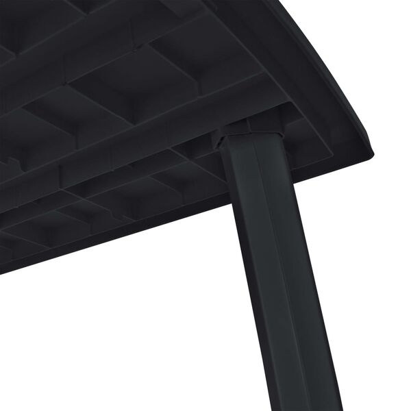 vidaXL Τραπέζι Κήπου Ανθρακί 216 x 90 x 72 εκ. Πλαστικό