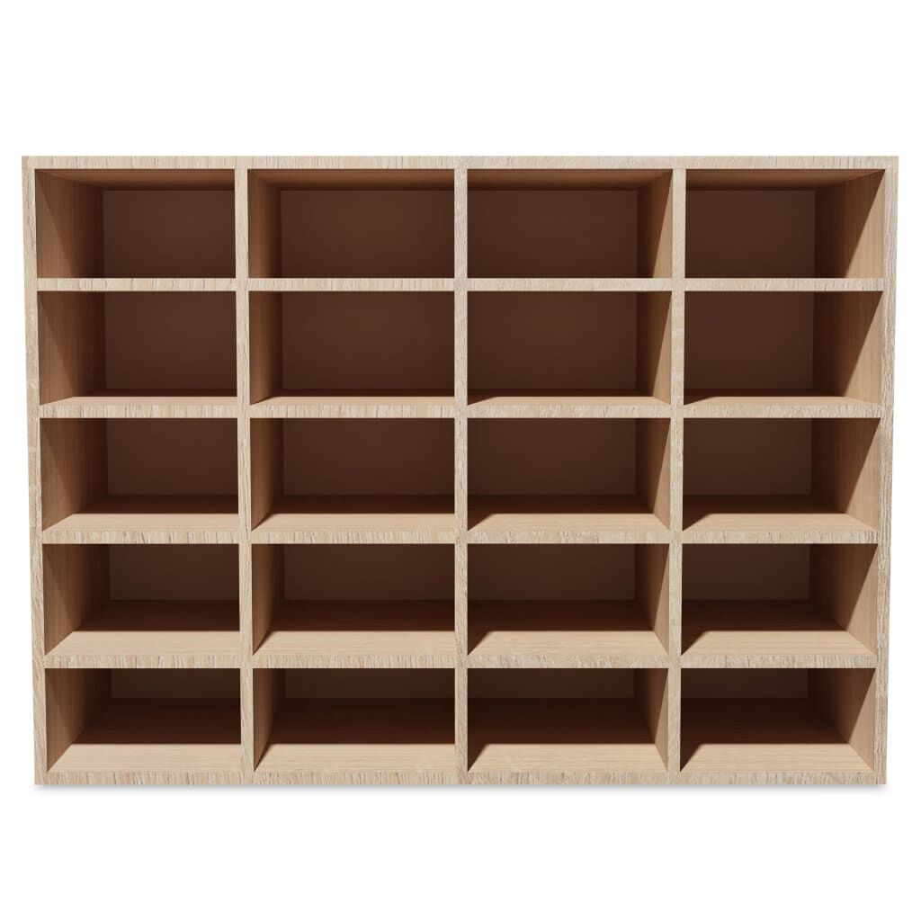 vidaXL Ραφιέρα Παπουτσιών Χρώμα Δρυός 92x30x67,5 εκ. από Επεξ. Ξύλο